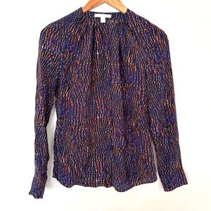 Boss Silk Multicolor Patterned Blouse
